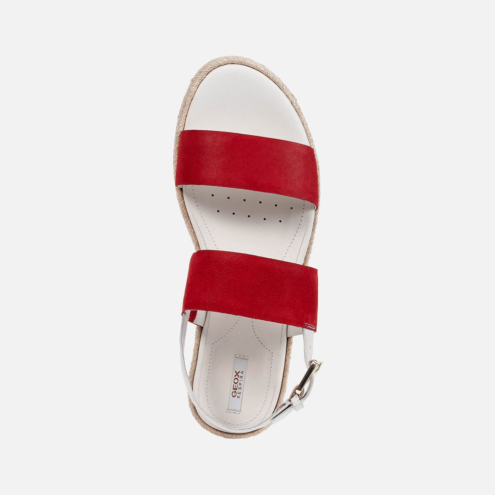 Geox Sandals Red/White Kolleen - Geox Womens Shoes - GWZIOP895